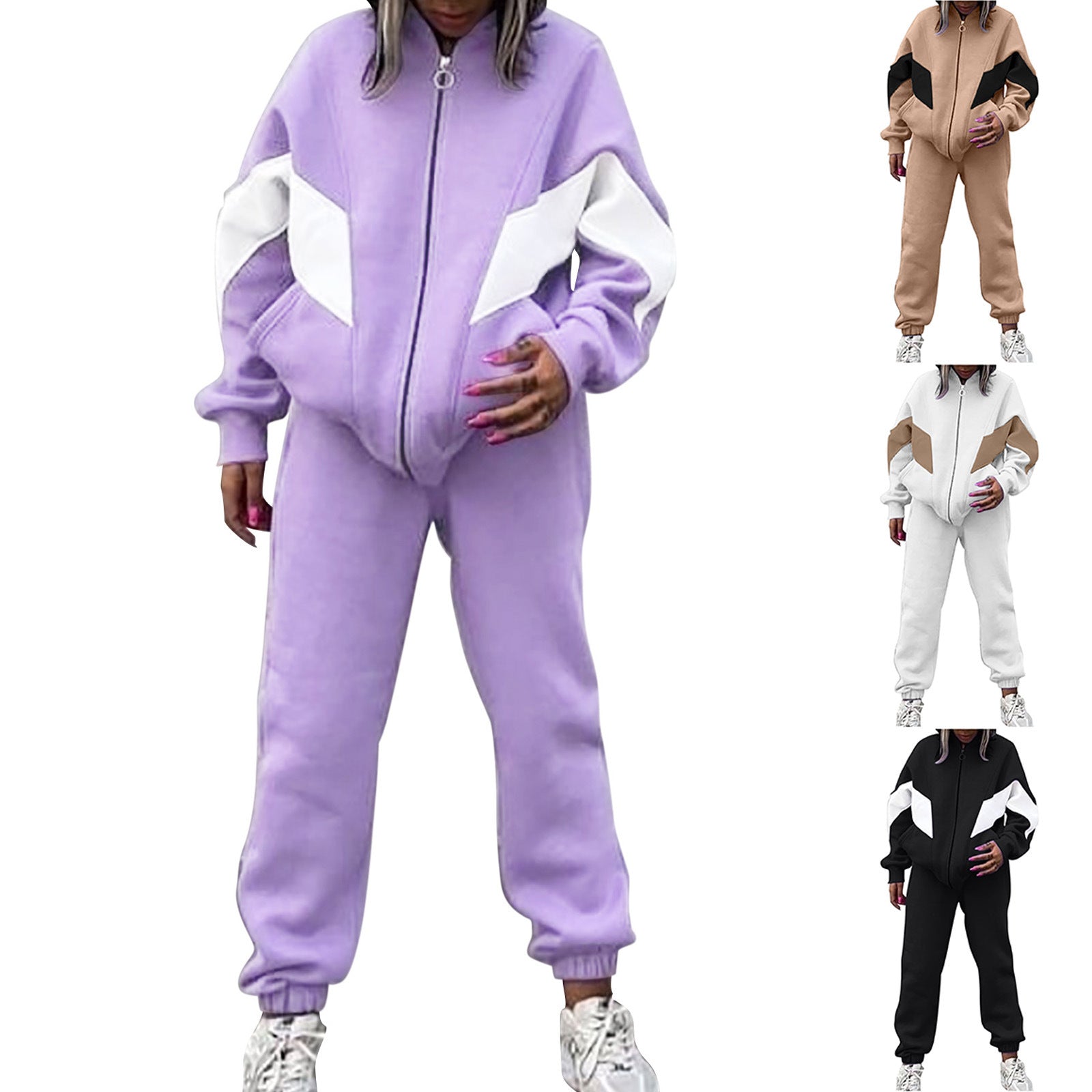 Loose-fitting Casual Pullover Suit Two-piece Set