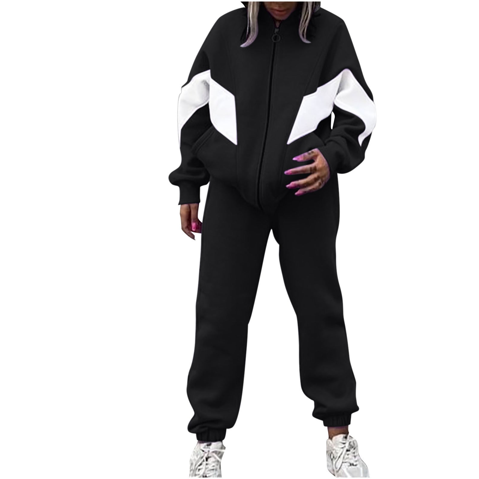 Loose-fitting Casual Pullover Suit Two-piece Set