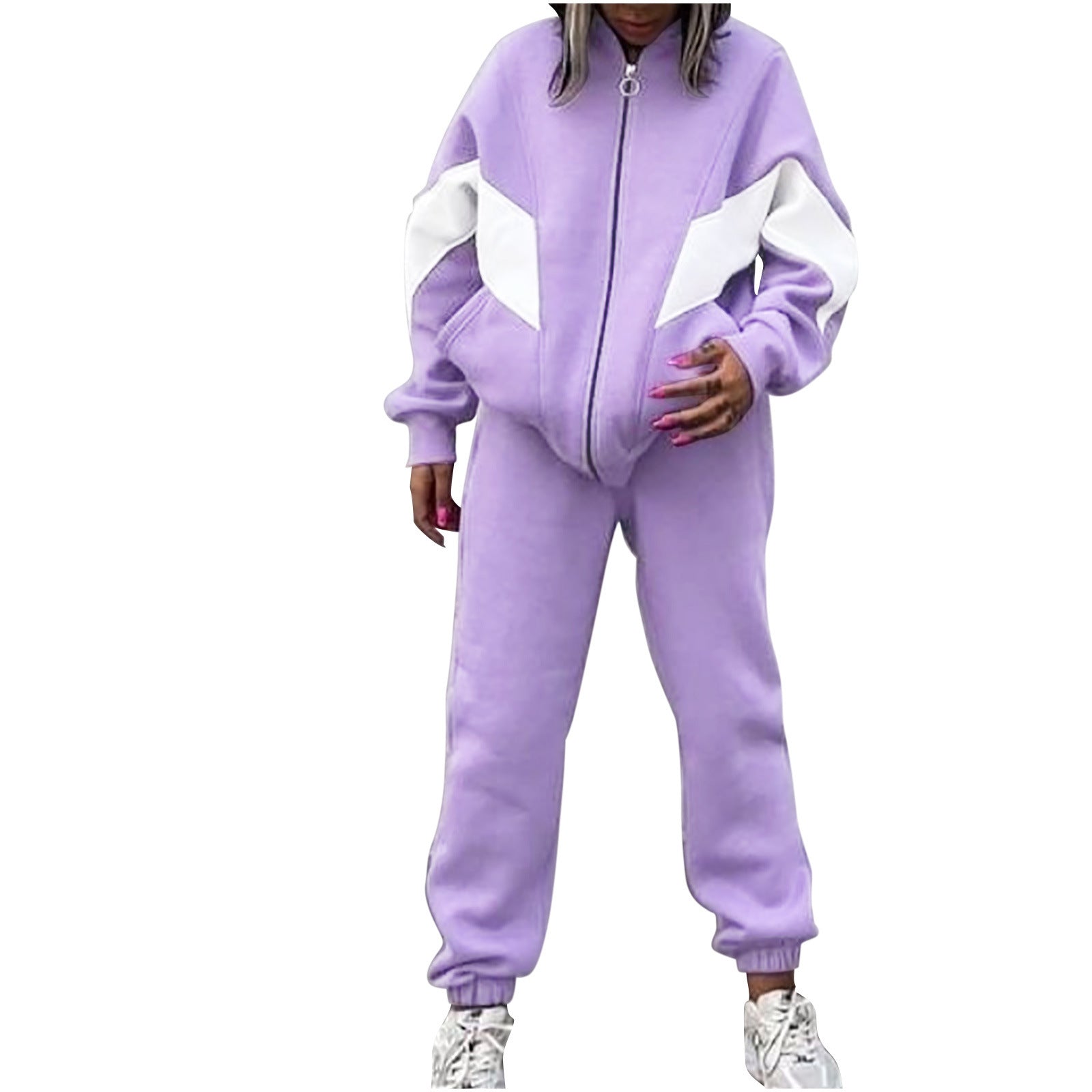 Loose-fitting Casual Pullover Suit Two-piece Set